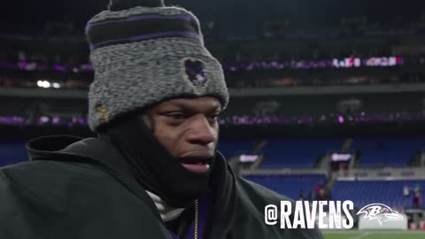 Lamar Jackson Reacts to Remarkable Performance In Divisional Round Win | Baltimore Ravens
