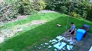 Table Explodes in Man's Hands