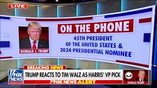 ‘Very, Very Concerned’: Trump Reflects On ‘Only’ Interaction With Kamala’s VP Tim Walz