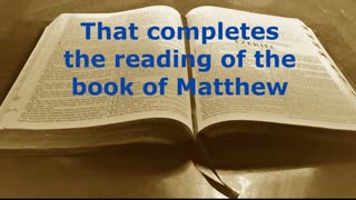 Book of Matthew, Femmale Audio, Audio Only
