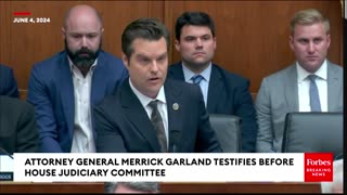 BREAKING NEWS: Matt Gaetz Directly Confronts Merrick Garland About 'Lawfare Against Trump'