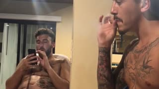 Guy Nails Smoke Catch Trick