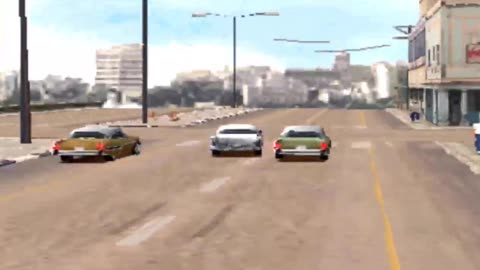 High speed chase of a 1958 Dodge Coronet car in Havana Cuba in the game Driver 2 - Part 3