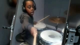 7 Year Old MJ ON The Drums