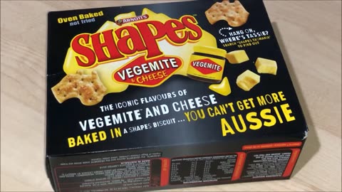 Shapes Vegemite & Cheese Packshot vs Product