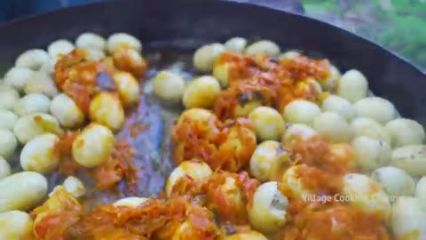 PEPPER EGGS | Pepper Fried Egg Masala Recipe | Egg Pepper Fry Cooking In indian village
