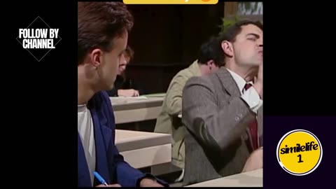 How Mr. Bean is having fun in the exam hall