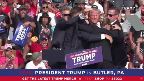 Trump just got shot in the head and got up like a fucking gangster and fist pumped