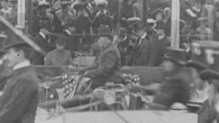 President Roosevelt, Dedication Ceremonies, St. Louis Exposition (1903 Original Black & White Film)