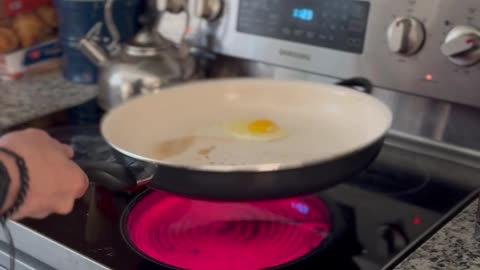 Flying Egg Slam-Dunked Back Into Frying Pan