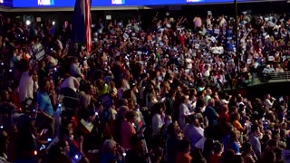 Excited Philadelphia crowd cheers on as Democrats debut ticket