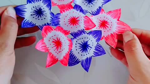 Membuat bunga dari kertas origami