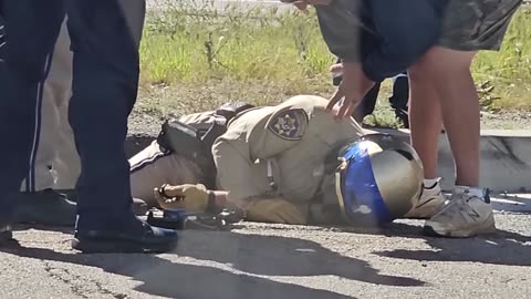 CHP Motorcycle Officer Injured after Crash
