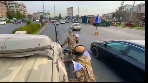 Afghan security forces on rollerblades. It's a good way to go