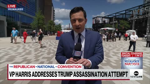 Kamala Harris addresses Trump assassination attempt