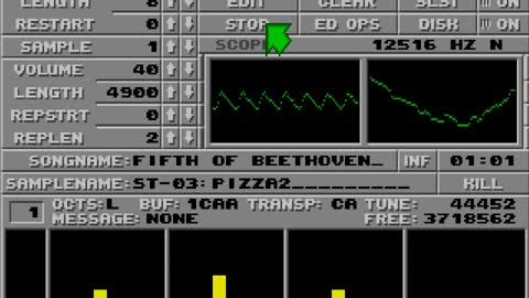 Amiga and Atari ST Protracker Music Mods - Beethoven Fifth