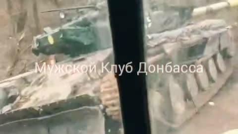Ukraine War - Destroyed Ukrainian tank T-64BV in the Chernihiv region.