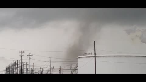 TORNADO - PORT ARTHUR TEXAS - JULY 22, 2022 - VALERO