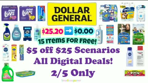 Dollar General Saturday 2/5/22 Couponing