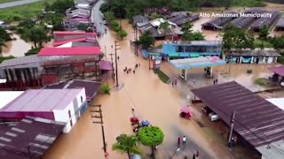 Heavy rain floods homes in northeastern Peru