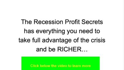 Recession Profit Secrets WEALTH TRACKER