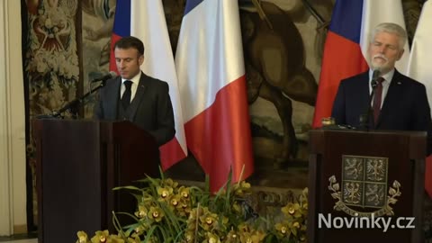 Český prezident po setkání s Macronem v Praze podpořil jeho myšlenku na vyslání vojsk na Ukrajinu!