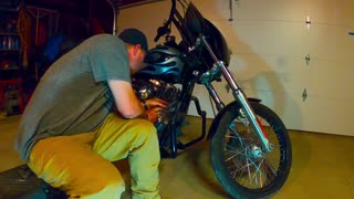 Harley Davidson Mustache Engine Guard Install