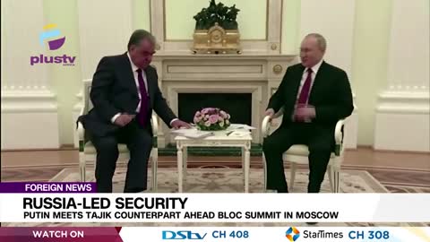Russia-Led Security: Putin Meets Tajik Counterpart Ahead Bloc Summit In Moscow | FOREIGN