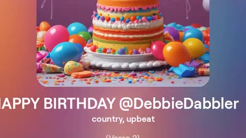 HAPPY BIRTHDAY @DebbieDabbler