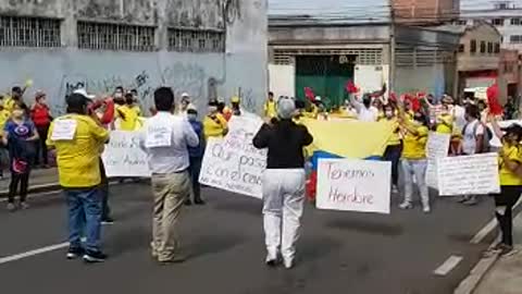 Habitantes de Bucaramanga salieron a marchar para pedir ayudas