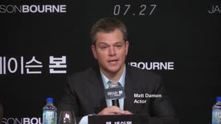 Matt Damon promotes Jason Bourne in Seoul