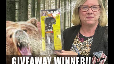 Look behind you! Another Freedom Network Winner - with Bear Spray!