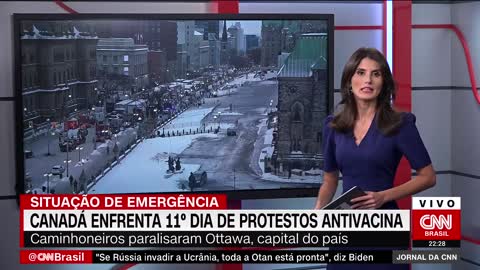 Canadá enfrenta 11º dia de protestos antivacina