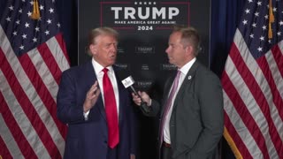 Interview With President Donald. J. Trump at Rally in Erie, PA - 7/29/2023