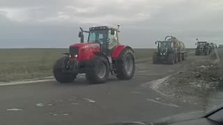 Protest v česko republice zemědělci