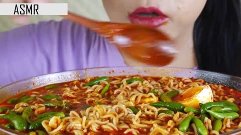 ASMR EATING NOODLES SOUP