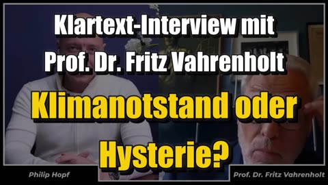 🟥 Prof. Dr. Fritz Vahrenholt: Klimanotstand oder Hysterie? (HKCM ⎪ 10.08.2023)