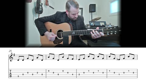 Home on the Range - Crosspicking Guitar Lesson (Sheet Music + TAB)
