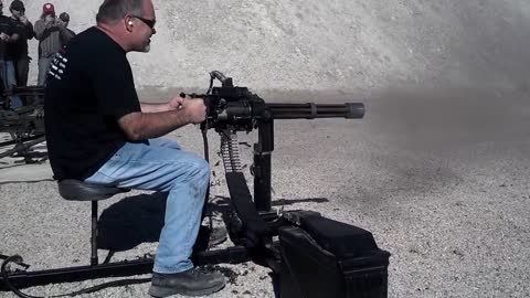 1000 round burst M134 Dillon Mini gun