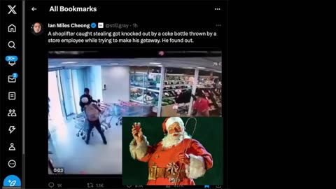 Shoplifter receives the gift of COKE for the holidays