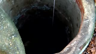 Magnet fishing the well from the ring