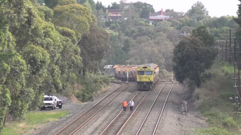 Rescue a freight train stuck on a hill