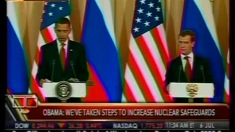 ☭ 🤡 🌎 Then President Obama discusses globalism and the "reset" meeting @Bloomberg, July 6 2009