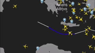 P8 CIRCLING MEDITERRANEAN SEARCHING FOR SUBS AIDING GERALD FORD BATTLE GROUP OCT 14 23 8 PM CEN