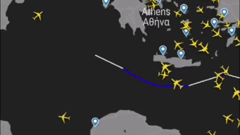 P8 CIRCLING MEDITERRANEAN SEARCHING FOR SUBS AIDING GERALD FORD BATTLE GROUP OCT 14 23 8 PM CEN