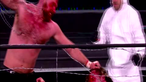 Jon Moxley vs Kenny Omega Exploding Barbed Wire Death Match AEW Revolution 2021 Highlights