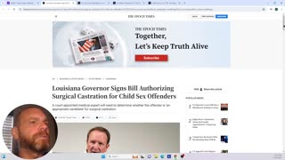 Louisiana Governor Signs Bill Authorizing Surgical Castration for Child Sex Offenders