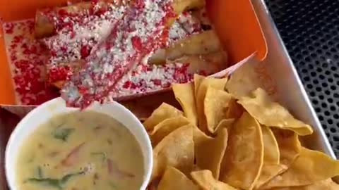 Have you tried Taquitos with queso and hot Cheetos Find this at Roll Em Up in Chino Hills