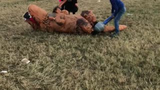 Kids Take Down T-Rex at Download Festival