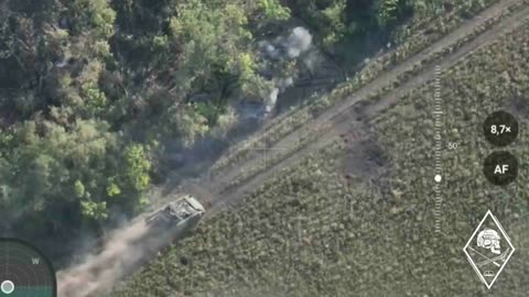 Ukrainian Bradley Hit by an FPV Near Zhelanne